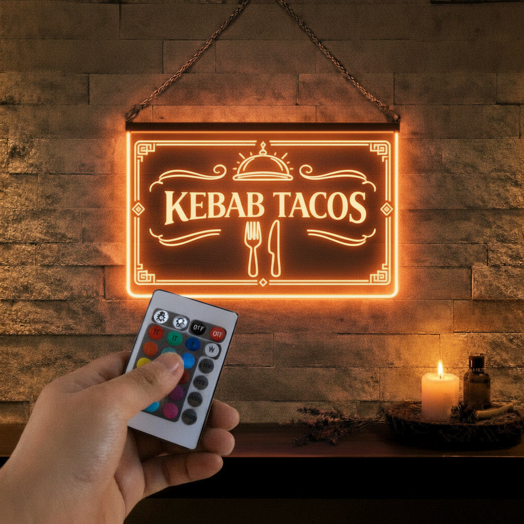 Enseigne Lumineuse LED Kebab Tacos