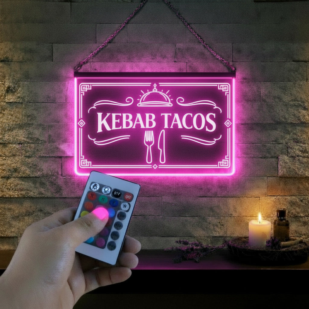 Enseigne Lumineuse LED Kebab Tacos
