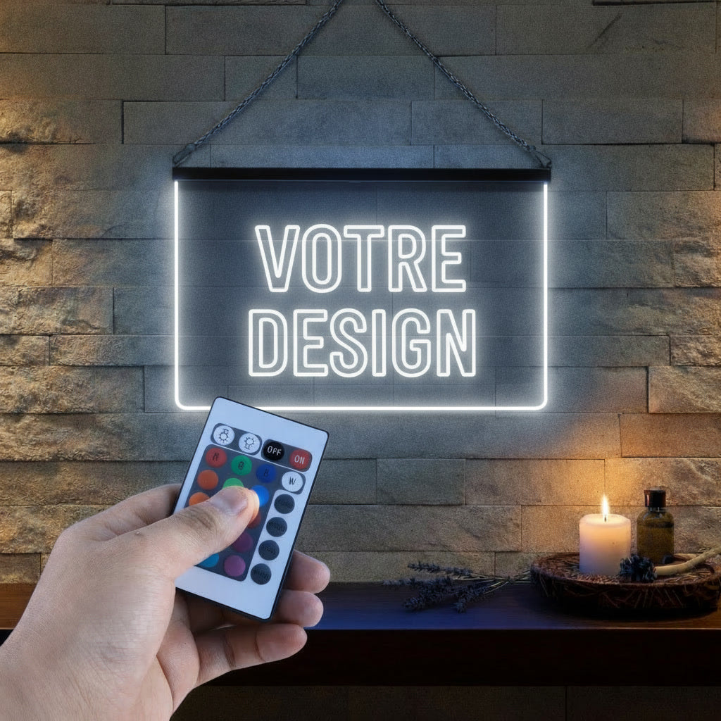 Créez votre enseigne lumineuse personnalisée à partir de votre design