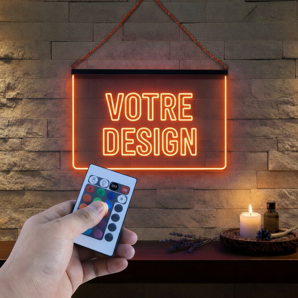 Créez votre enseigne lumineuse personnalisée à partir de votre design