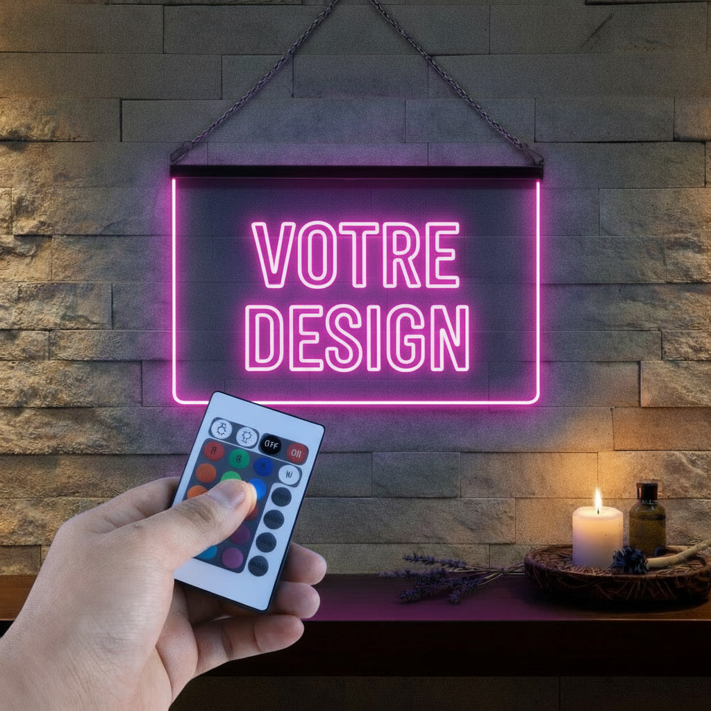 Créez votre enseigne lumineuse personnalisée à partir de votre design