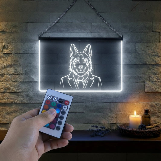 Enseigne Lumineuse Animal Berger Allemand