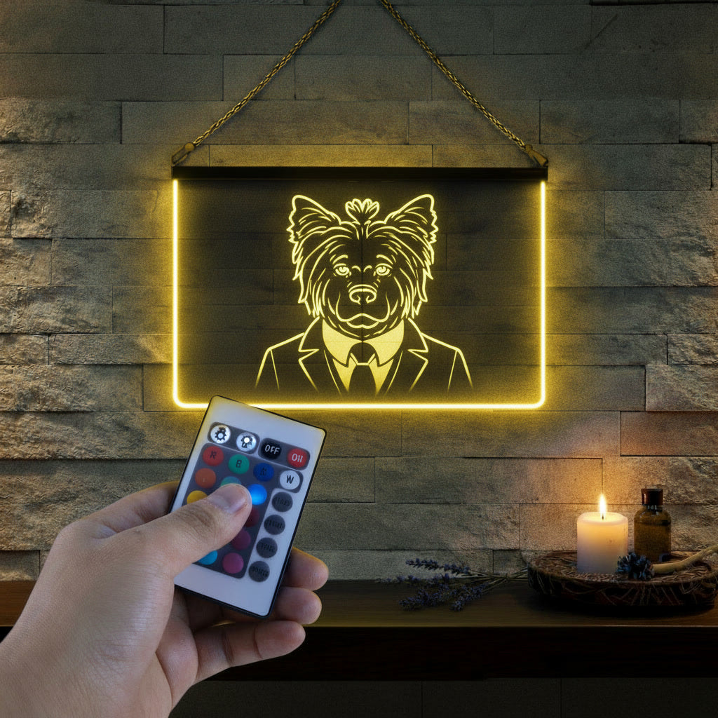 Enseigne Lumineuse Animal Yorkshire