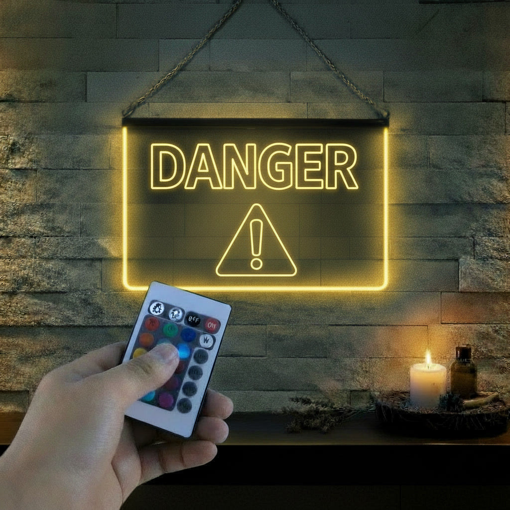 Enseigne Lumineuse Signalétique Danger