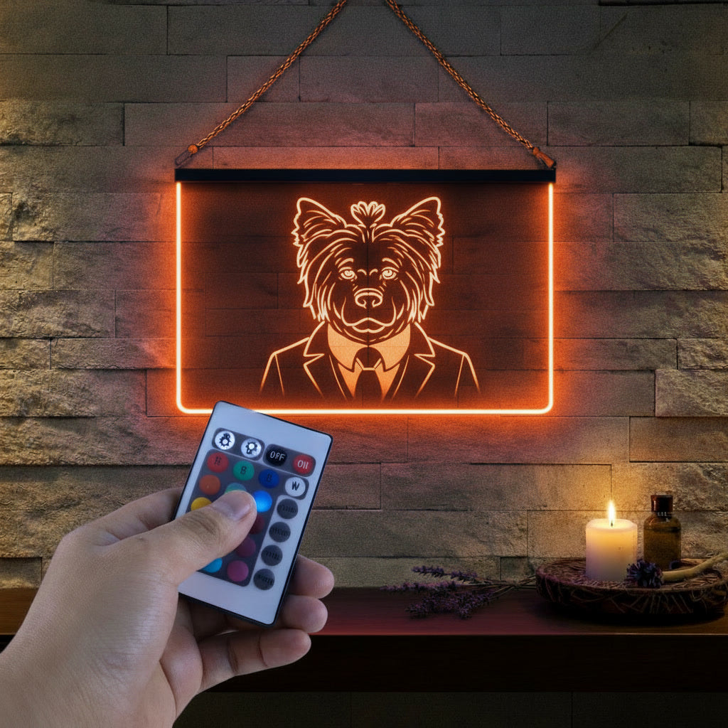 Enseigne Lumineuse Animal Yorkshire
