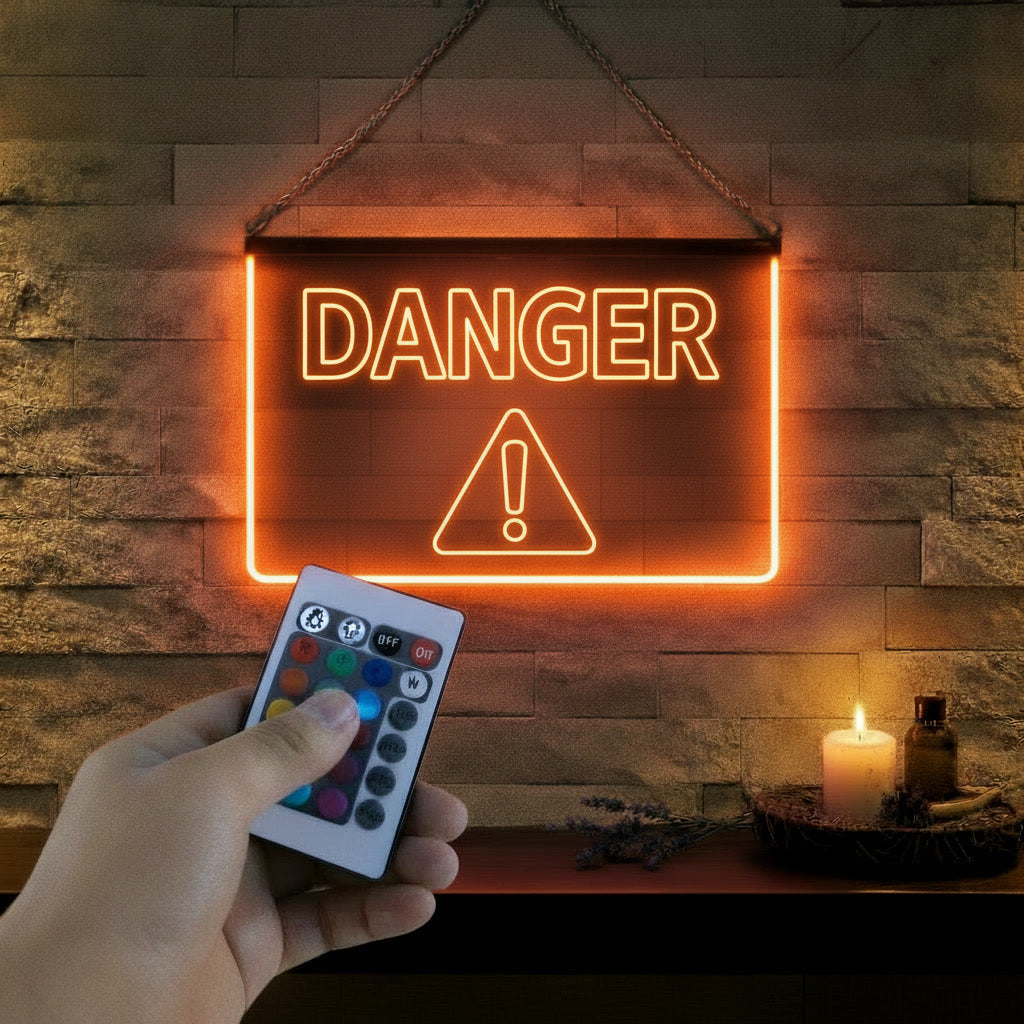 Enseigne Lumineuse Signalétique Danger