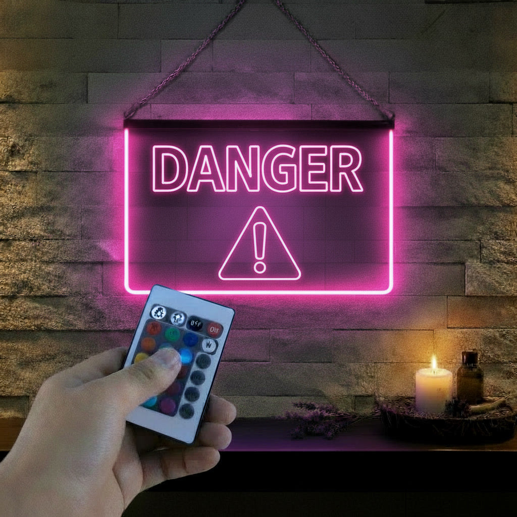 Enseigne Lumineuse Signalétique Danger