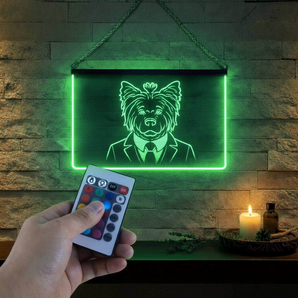 Enseigne Lumineuse Animal Yorkshire
