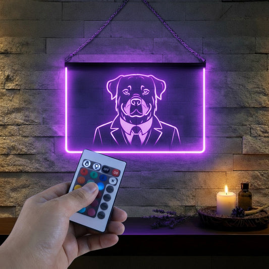Enseigne Lumineuse Animal Rottweiler