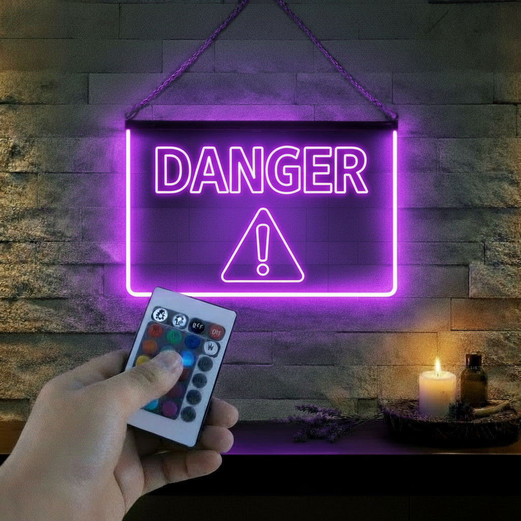 Enseigne Lumineuse Signalétique Danger