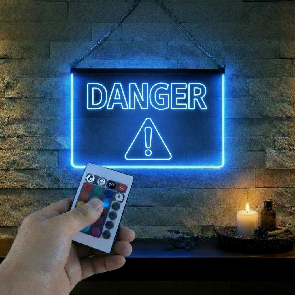 Enseigne Lumineuse Signalétique Danger
