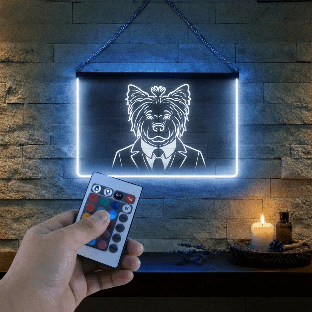 Enseigne Lumineuse Animal Yorkshire